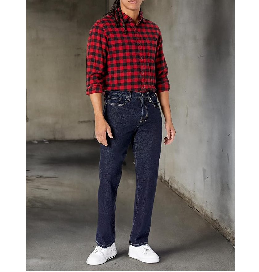 Quần Jean Nam ống đứng Amazon Essentials Mỹ - size 32L B07HK9XYFS - Ảnh 3