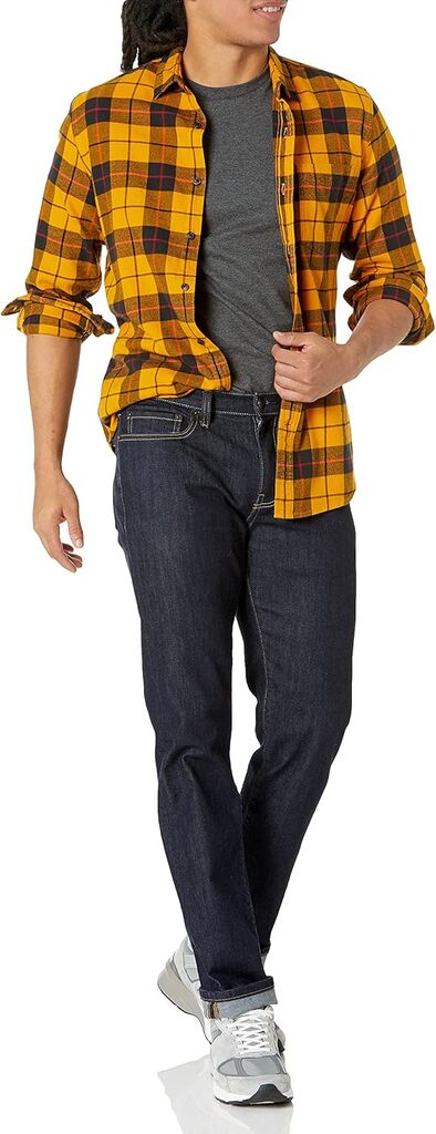 Áo sơ mi nam dài tay Amazon Essentials - size S Mỹ ( size L Việt Nam ) B07BJLBWNQ - Ảnh 2