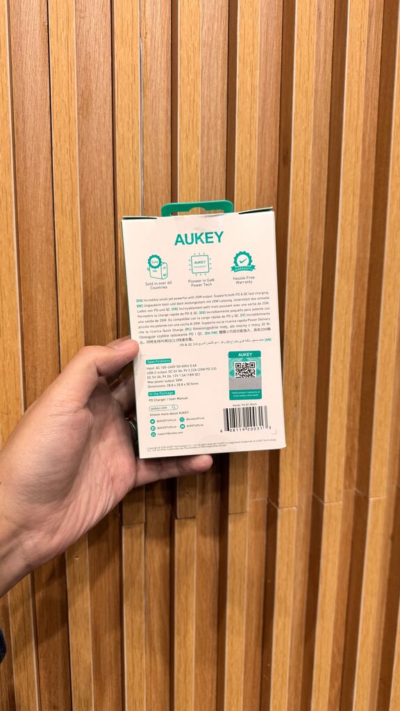 Củ sạc nhanh 20W hãng Aukey Omnia OMNIA USB-C PD PA-B1 (Đen) - Ảnh 2