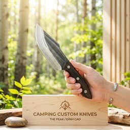 Dao thái, chặt đa năng, siêu sắc, cán gỗ tự nhiên. Phù hợp cắm trại, camping