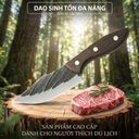 Dao thái, chặt đa năng, siêu sắc, cán gỗ tự nhiên. Phù hợp cắm trại, camping