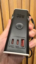 Ổ điện sạc đa năng SZLT, 2 cổng 220v + 2 Cổng C 30W + USB-A Power Strip