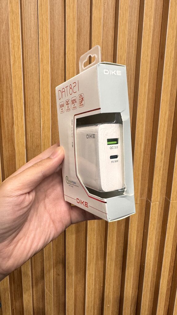 Củ sạc nhanh 36W hãng DIKE DAT821, 2 cổng Type-C + USB-A QC 3.0, sạc được Macbook - Ảnh 3