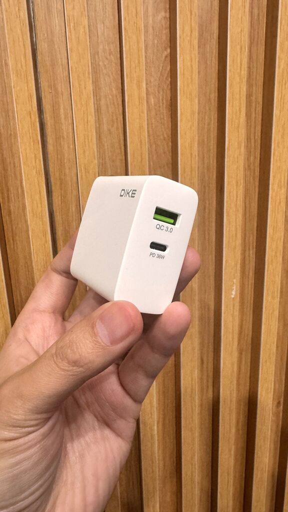 Củ sạc nhanh 36W hãng DIKE DAT821, 2 cổng Type-C + USB-A QC 3.0, sạc được Macbook - Ảnh 7