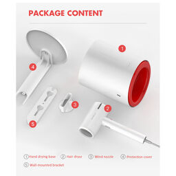 Máy sấy tóc kèm sấy tay tự động, thông minh iOn âm XIAOMI Deerma DEM-GS100