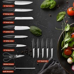Bộ dao làm bếp 15 món hãng Aoresac ( Amazon Mỹ )