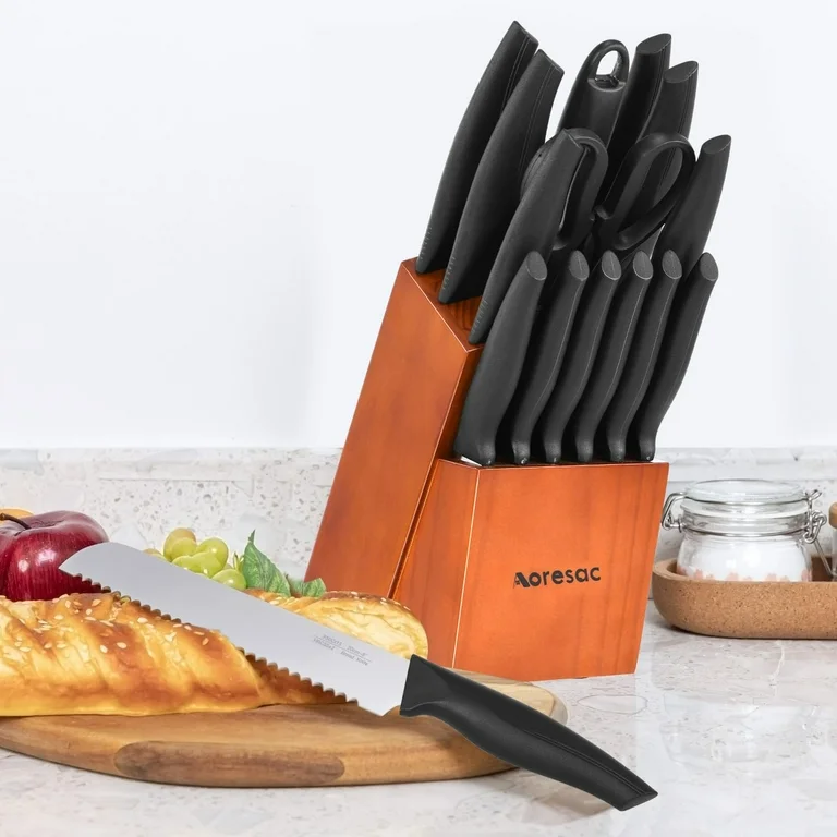 Bộ dao làm bếp 15 món hãng Aoresac ( Amazon Mỹ ) - Ảnh 2