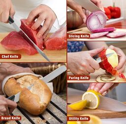 Bộ dao làm bếp 15 món hãng Aoresac ( Amazon Mỹ )