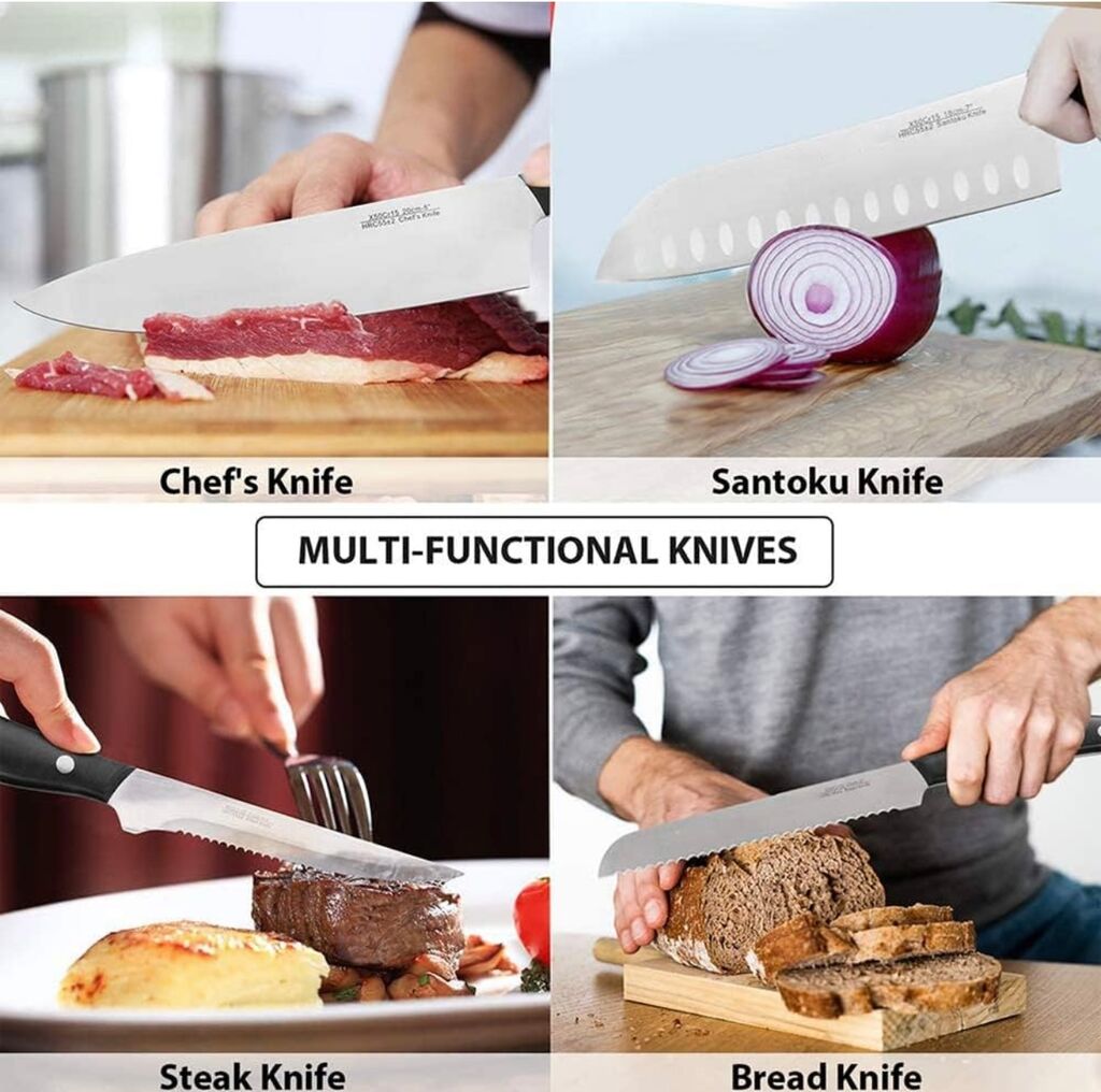 Bộ dao làm bếp 15 món hãng Aoresac ( Amazon Mỹ ) - Ảnh 9