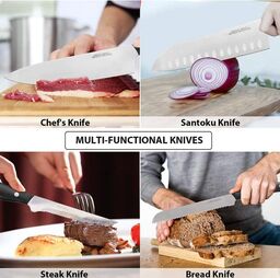 Bộ dao làm bếp 15 món hãng Aoresac ( Amazon Mỹ )