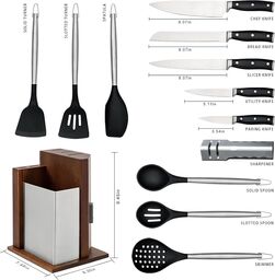 Bộ Dao & dụng cụ làm bếp 13 món hãng HOBO ( Brazil )