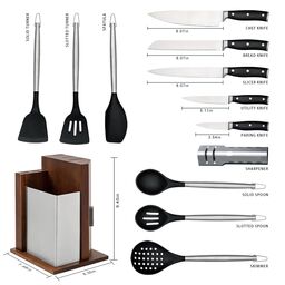Bộ Dao & dụng cụ làm bếp 13 món hãng HOBO ( Brazil )
