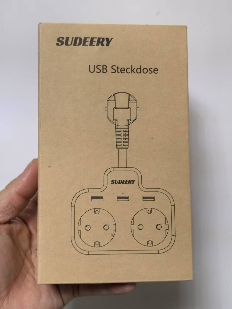 Ổ điện đa năng 3680W hãng SUDEERY WPG-EU016 ( Đức ), có 2 cổng 220V + 2 cổng USB-A - màu trắng/ đen - Ảnh 8