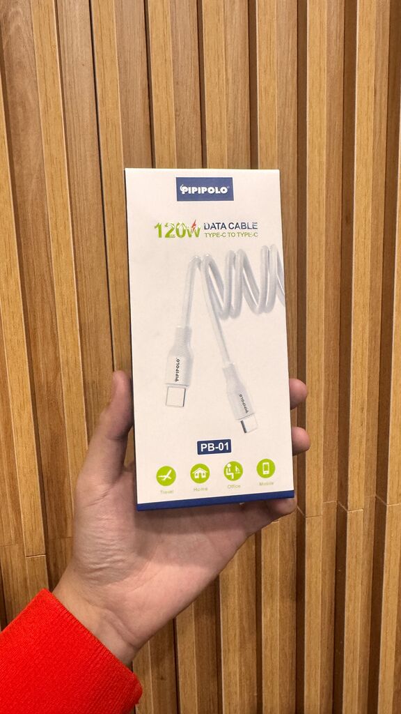 Cáp Sạc nhanh 120W C to C  Pipipolo PB-01  ( có thể Truyền Dữ Liệu )