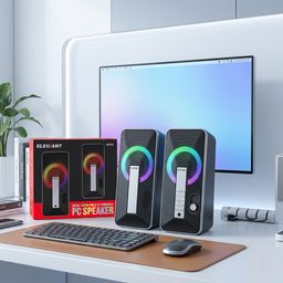 Cặp loa Bluetooth Elegiant SR300 ( Hà Lan ), công suất 10W, loa máy tính