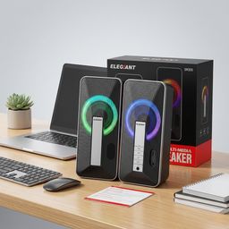 Cặp loa Bluetooth Elegiant SR300 ( Hà Lan ), công suất 10W, loa máy tính