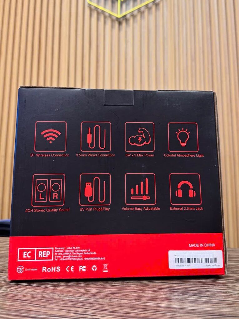 Cặp loa Bluetooth Elegiant SR300 ( Hà Lan ), công suất 10W, loa máy tính - Ảnh 3