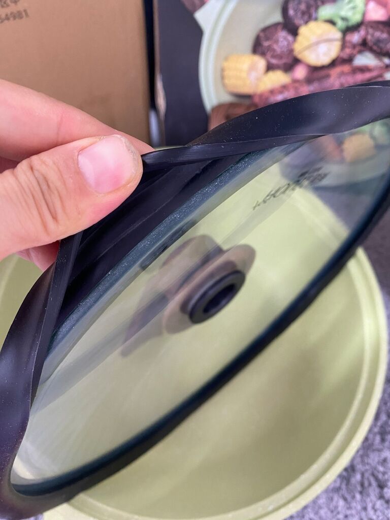 Bộ Chảo Chống Dính hãng ForHouse, có nắp kính, cỡ 28cm & 32cm, an toàn, ko chứa PFOA - Ảnh 4