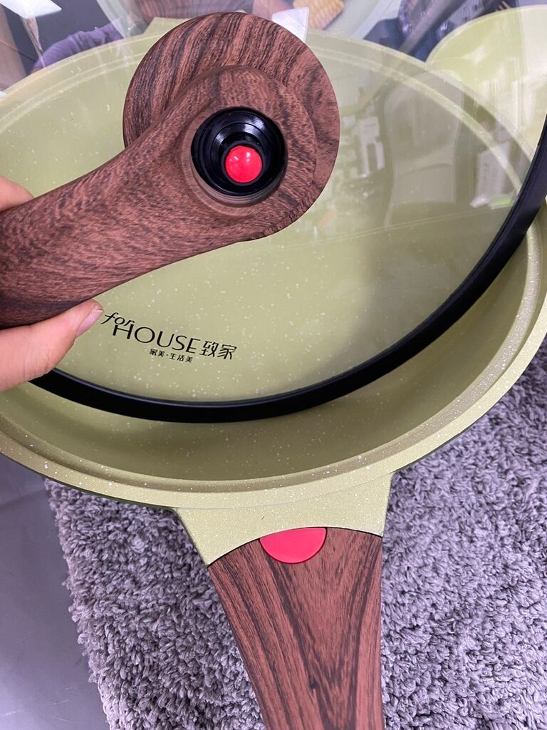 Bộ Chảo Chống Dính hãng ForHouse, có nắp kính, cỡ 28cm & 32cm, an toàn, ko chứa PFOA - Ảnh 8