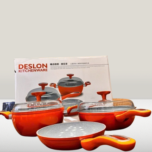  Bộ Nồi Chảo Chống Dính DESLON Kitchenware - dùng được cho bếp từ, ko chứa PFOA