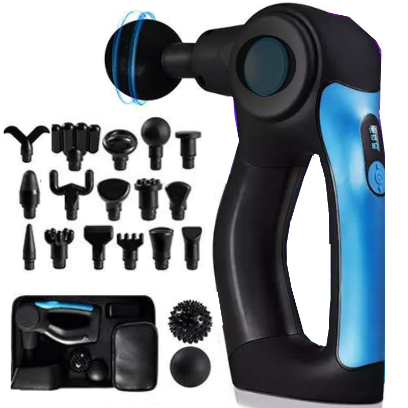 Súng massage Chirogun Percussion Massage Gun, máy Massage đa năng, 17 đầu đấm (dính tay)