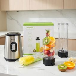 Máy xay sinh tố đa năng GEARGO Mini Standmixer GJ201, lưỡi thép 304, an toàn -…