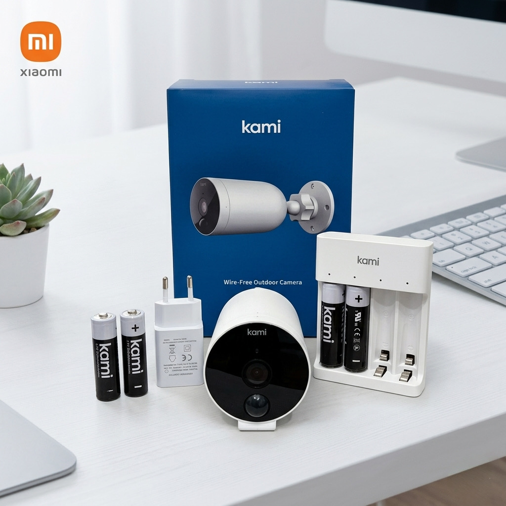 Camera Wifi Kami ( Xiaomi )chạy App Yi Home - sạc pin / kèm dock sạc ,không dây nguồn, bản quốc tế