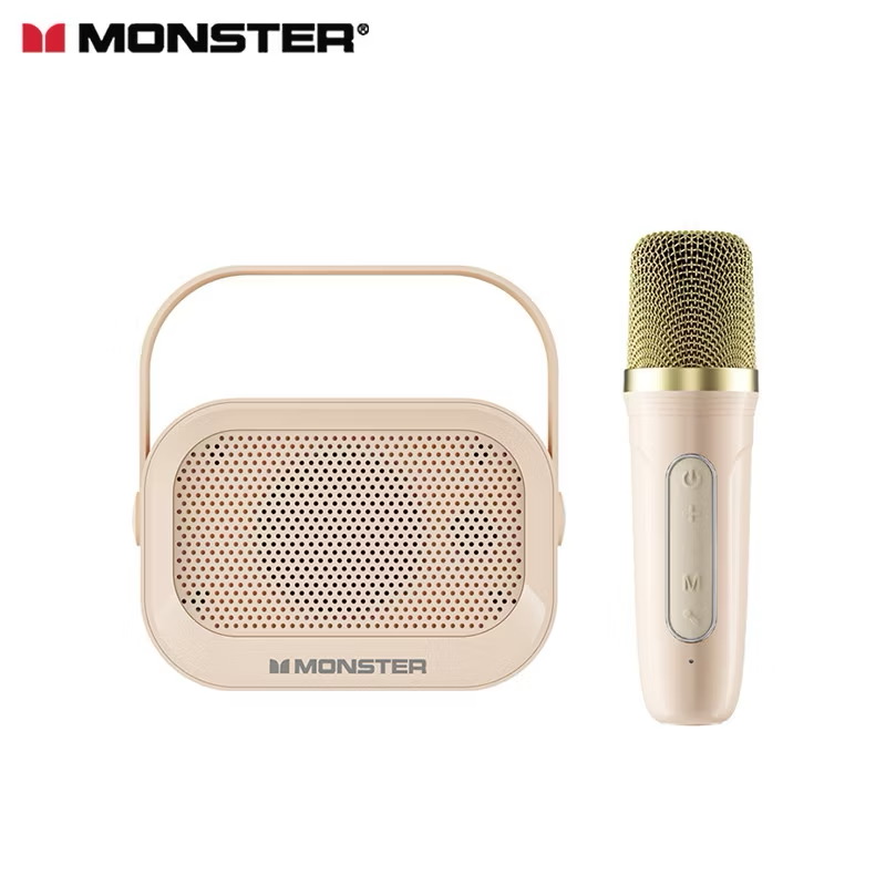 Loa Karaoke Bluetooth GK600 hãng Monster , 2 mic không dây - Ảnh 3