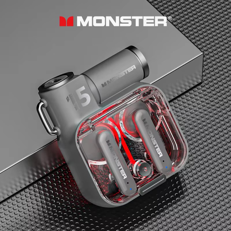Tai Nghe Bluetooth Monster XKT15, chống nước,giảm tiếng ồn chơi game - Ảnh 5