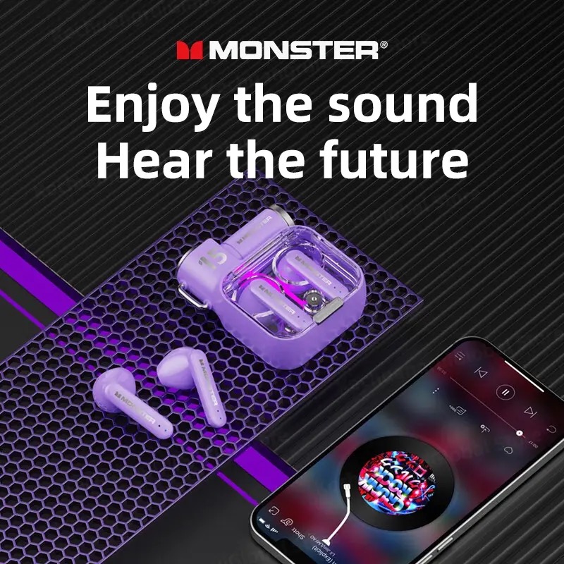 Tai Nghe Bluetooth Monster XKT15, chống nước,giảm tiếng ồn chơi game - Ảnh 2