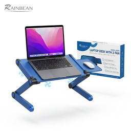 Bàn laptop di động RAINBEAN ( hàng Amazon ) , kèm bàn kê chuột , có thể gập gọn