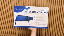 Bàn laptop di động RAINBEAN ( hàng Amazon ) , kèm bàn kê chuột , có thể gập gọn