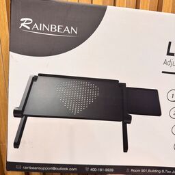 Bàn laptop di động RAINBEAN ( hàng Amazon ) , kèm bàn kê chuột , có thể gập gọn