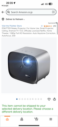 Máy chiếu Pokitter K1S, 1080P, chạy Android, kết nối điện thoại ( hàng Amazon)