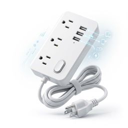 Ổ điện đa năng ECS-US005, 3 ổ 220V + 3 cổng USB-A ( không hộp)