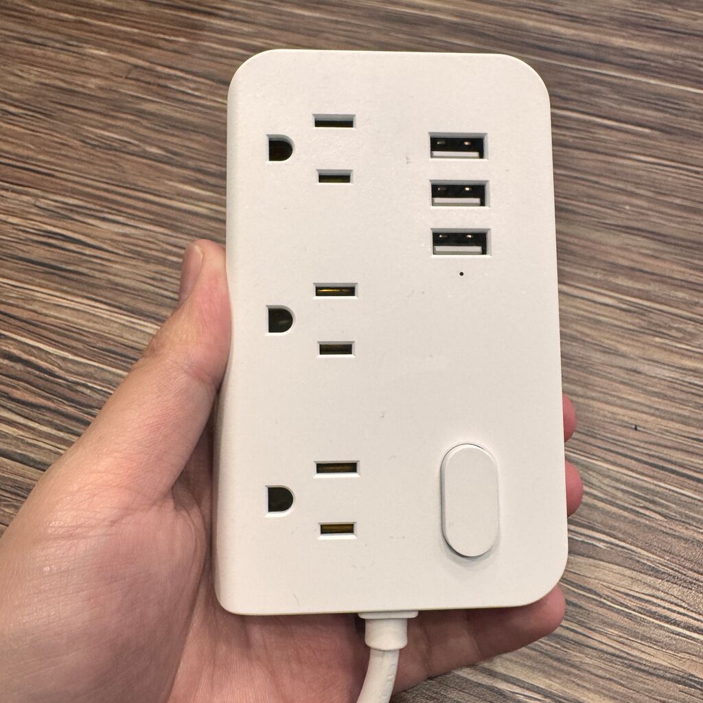 Ổ điện đa năng ECS-US005, 3 ổ 220V + 3 cổng USB-A ( không hộp) - Ảnh 6