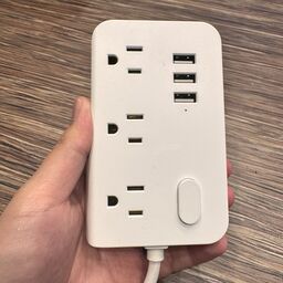 Ổ điện đa năng ECS-US005, 3 ổ 220V + 3 cổng USB-A ( không hộp)