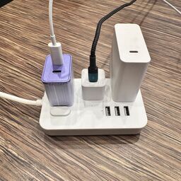 Ổ điện đa năng ECS-US005, 3 ổ 220V + 3 cổng USB-A ( không hộp)