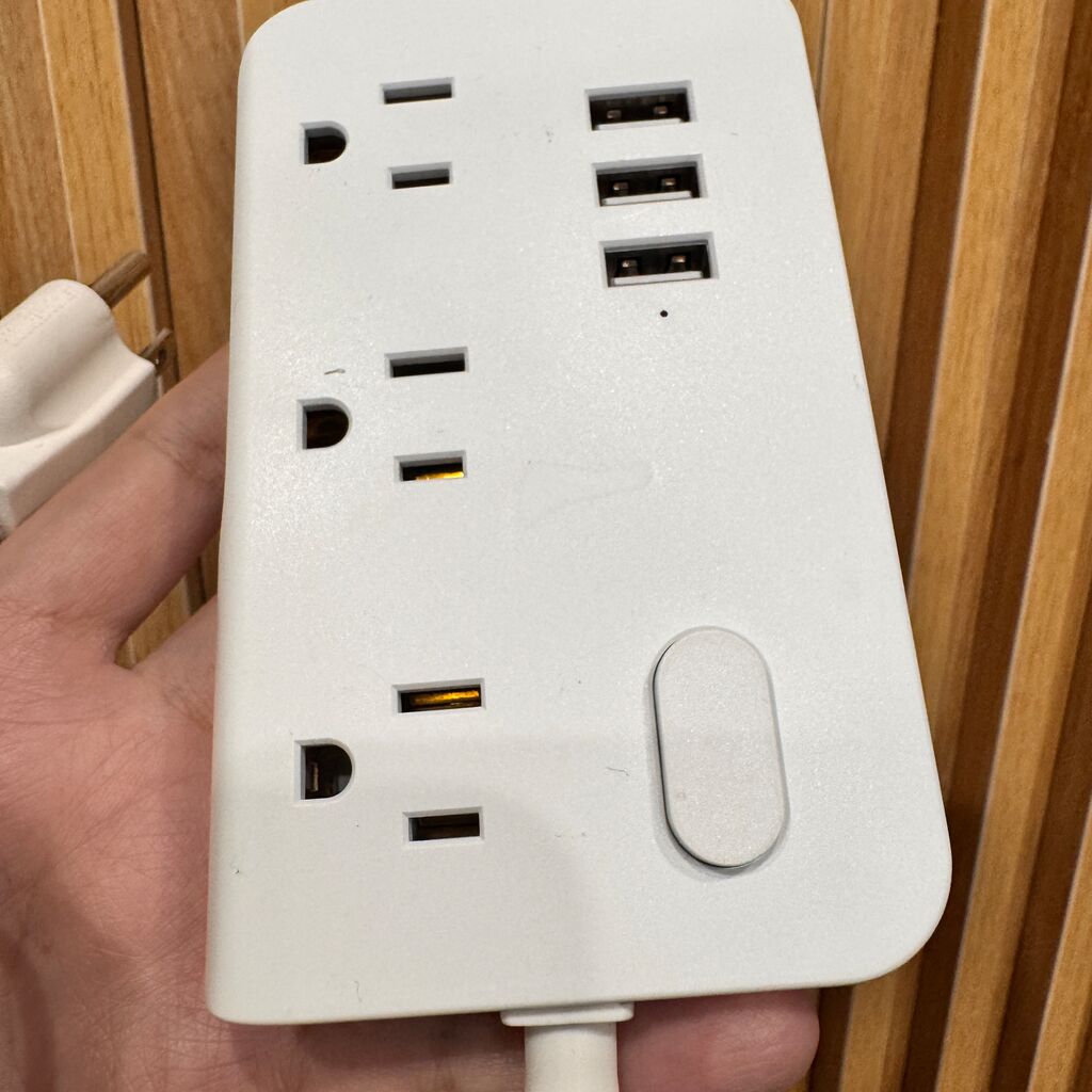 Ổ điện đa năng ECS-US005, 3 ổ 220V + 3 cổng USB-A ( không hộp) - Ảnh 2