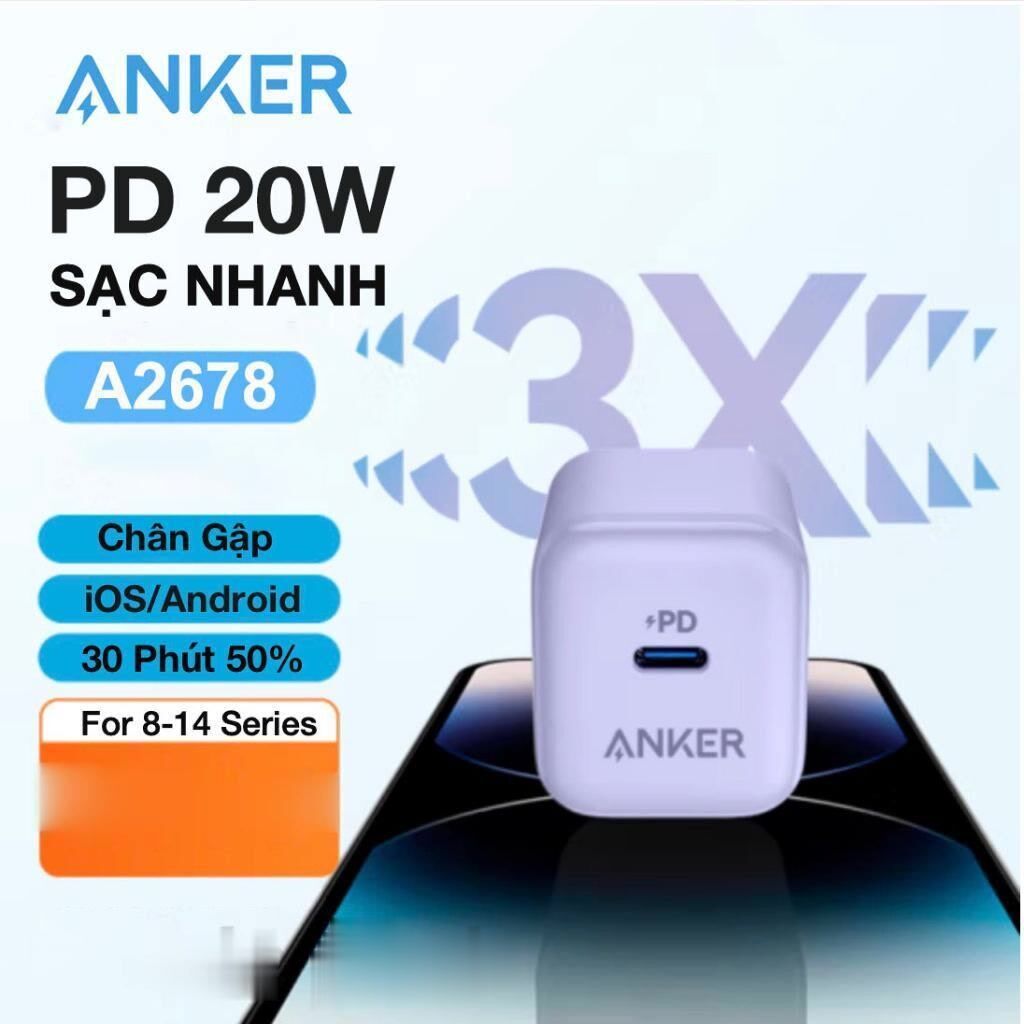 Sạc Nhanh 20W ANKER 312 - A2678, fullbox - màu ngẫu nhiên - Ảnh 7