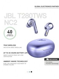 Tai nghe Bluetooth hãng JBL T280 TWS NC2, chống ồn chủ động ANC, hàng chính hãng