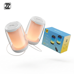 Cặp 2 Loa Bluetooth Zidli D81 – Đèn RGB đổi màu theo nhạc, có dây AUX