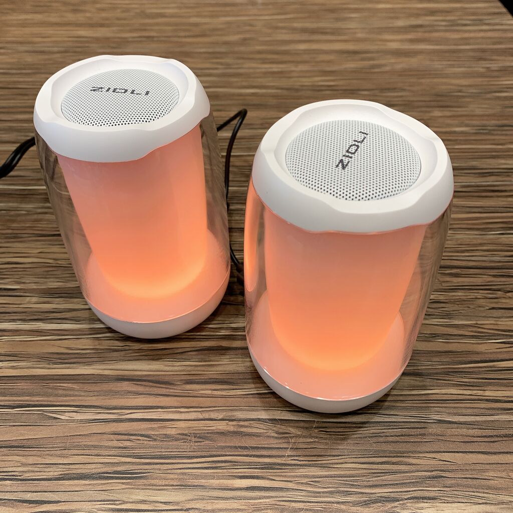 Cặp 2 Loa Bluetooth Zidli D81 – Đèn RGB đổi màu theo nhạc, có dây AUX - Ảnh 7