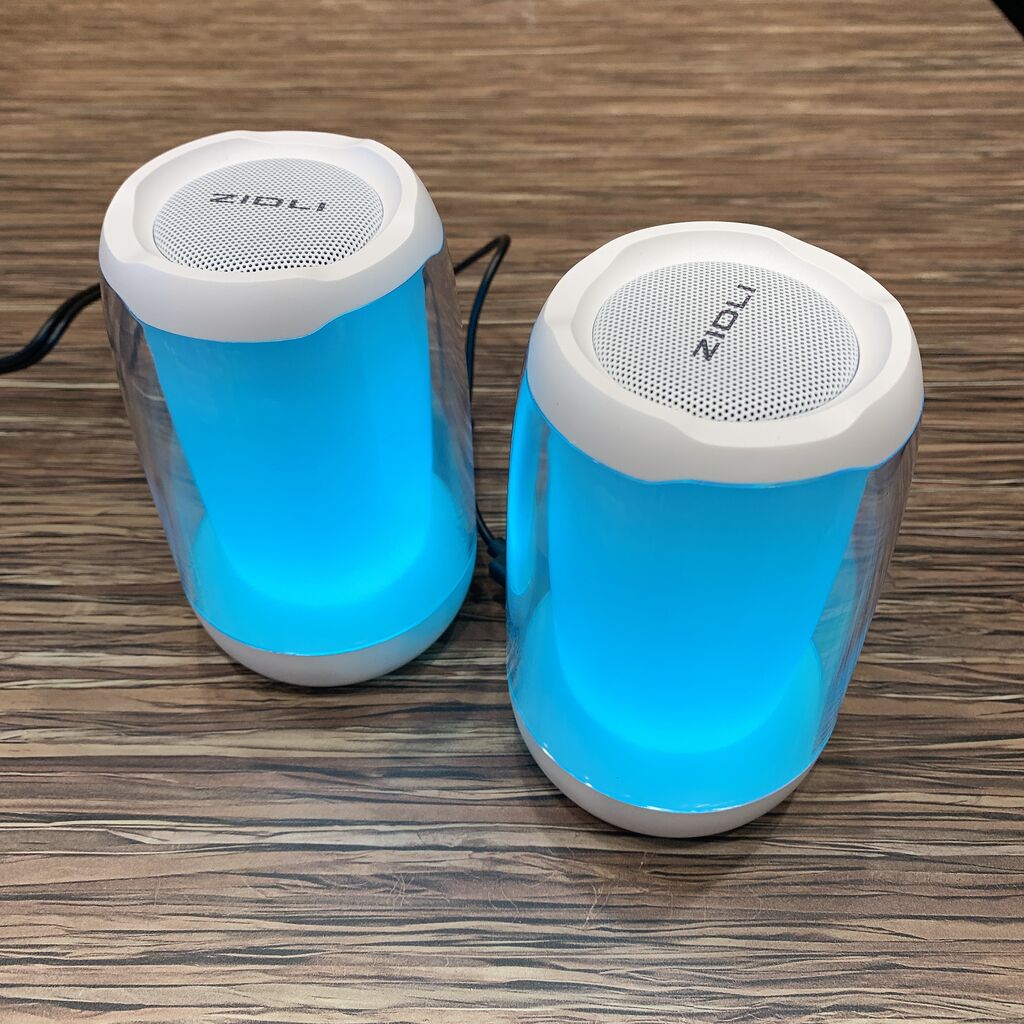 Cặp 2 Loa Bluetooth Zidli D81 – Đèn RGB đổi màu theo nhạc, có dây AUX - Ảnh 6