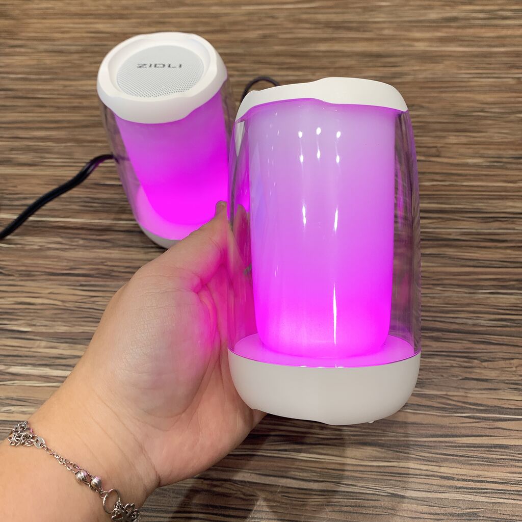 Cặp 2 Loa Bluetooth Zidli D81 – Đèn RGB đổi màu theo nhạc, có dây AUX - Ảnh 9