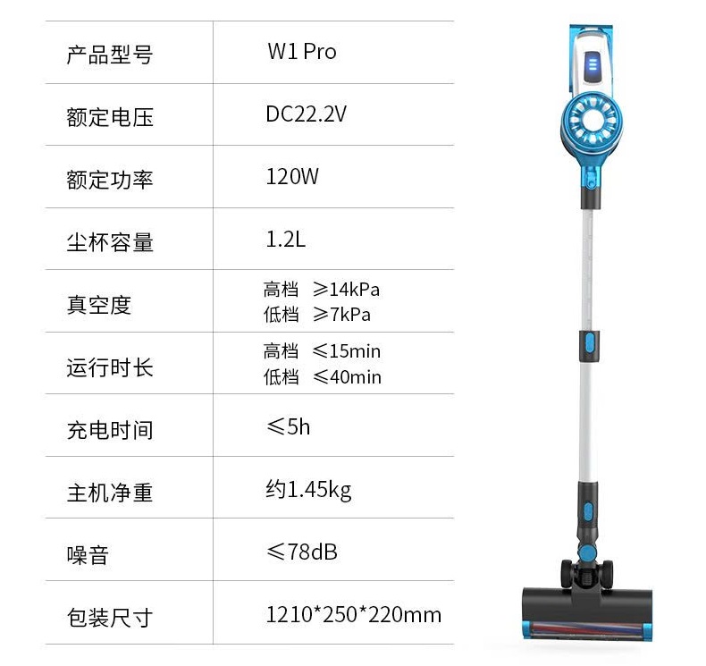 Máy hút bụi không dây POODA W1 Pro, thân nhôm, lõi lọc rửa được - Ảnh 2