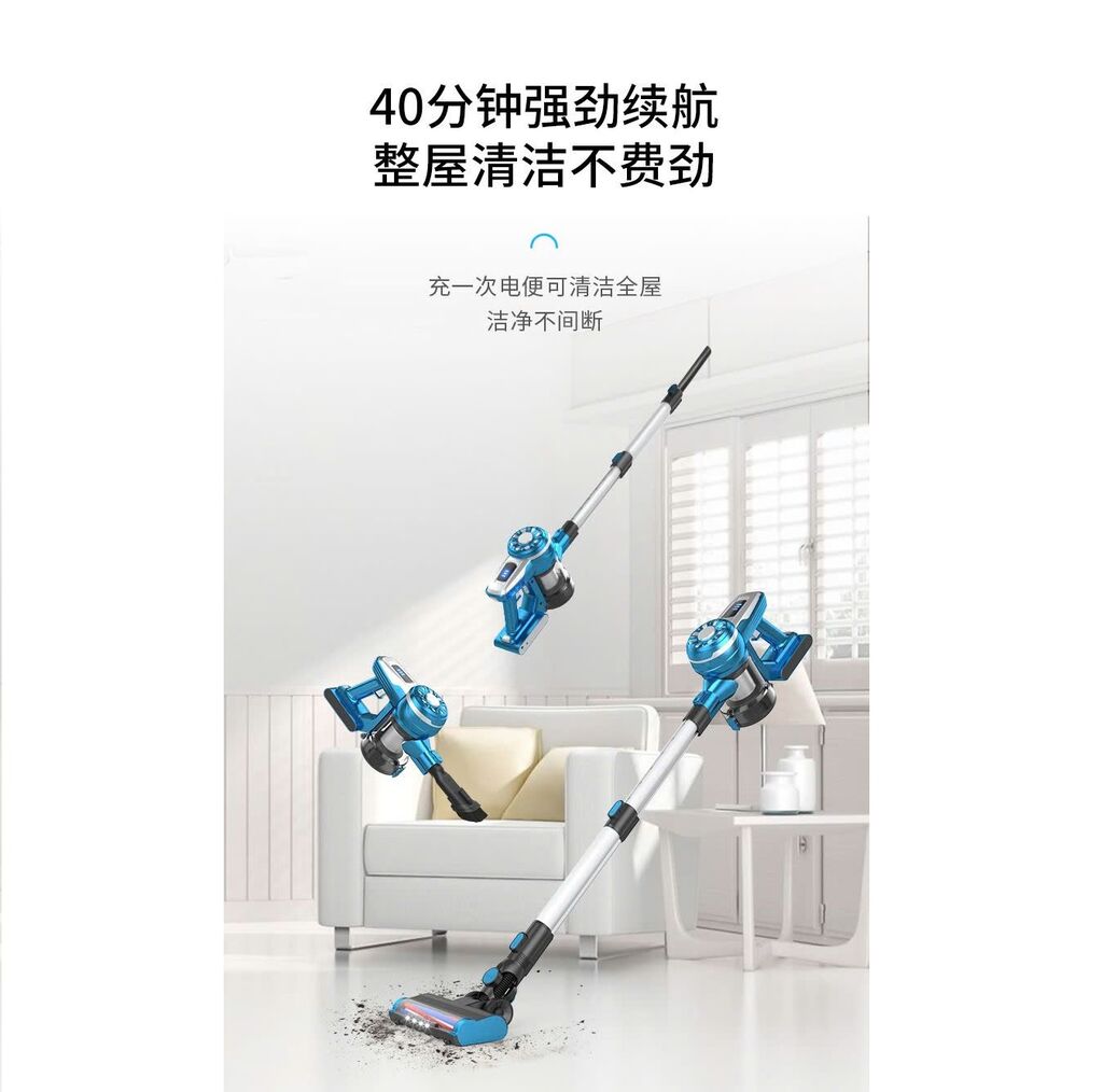 Máy hút bụi không dây POODA W1 Pro, thân nhôm, lõi lọc rửa được - Ảnh 4