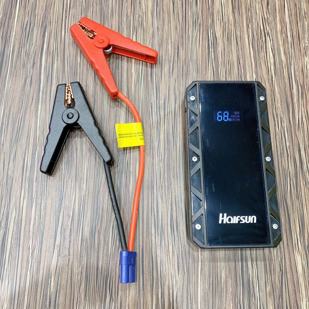 Pin dự phòng 15.000mAh Halfsun, kích bình ắc quy ô tô, xe máy - Ảnh 3