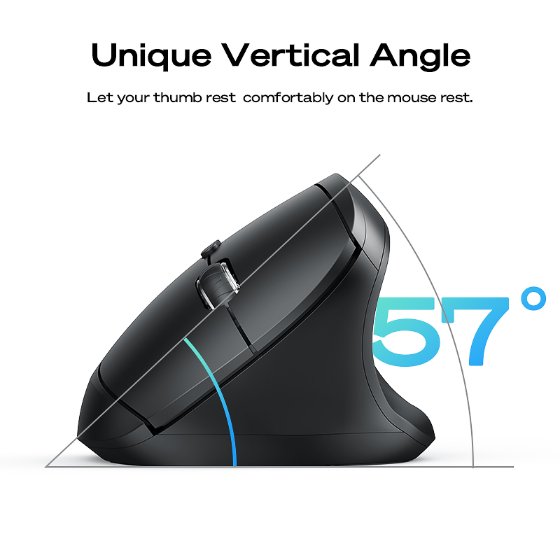 Chuột công thái học MEIZU Mblue M206 Pro, chuột Silent yên lặng, 4000 DPI - Ảnh 2