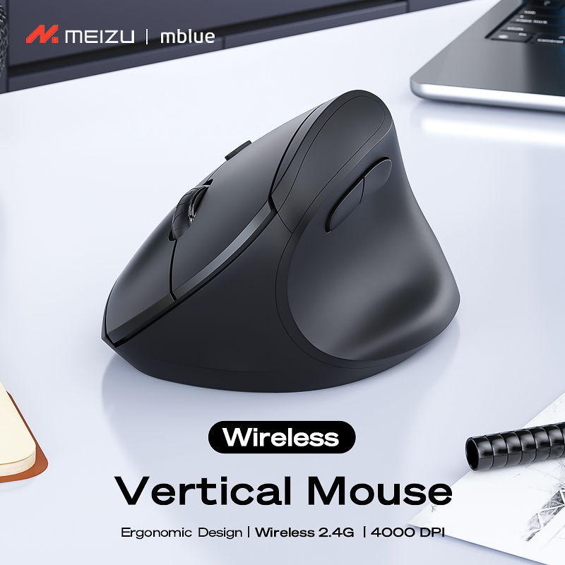 Chuột công thái học MEIZU Mblue M206 Pro, chuột Silent yên lặng, 4000 DPI